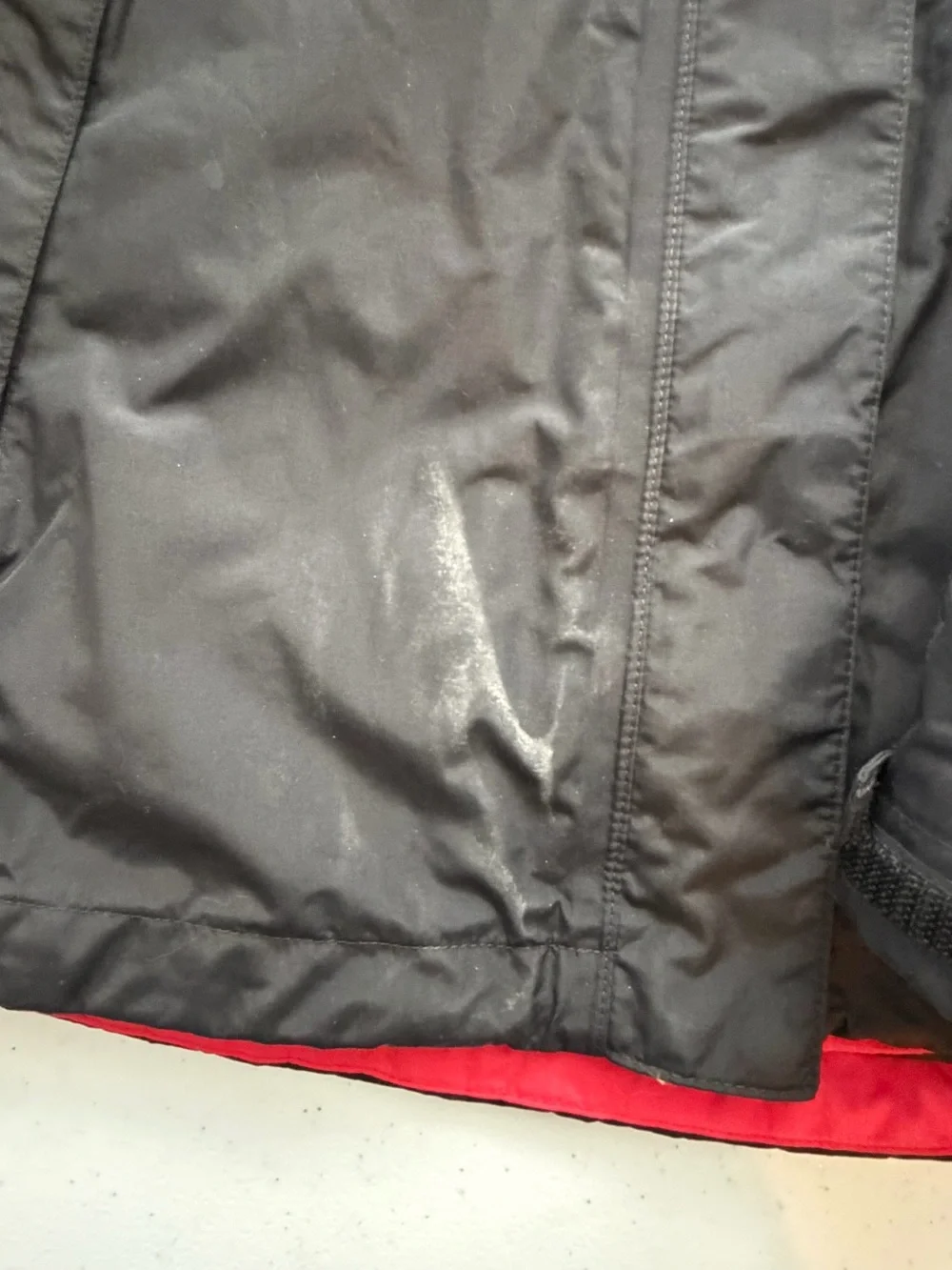 The North Face Black Jacket with Red Accents — Ski/Snowboard Shell